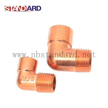 Brass Plumbing Fitting with Copper Plated